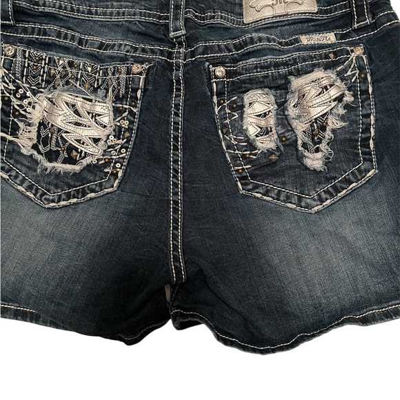Miss Me Pants - Miss Me Indigo Denim Shorts